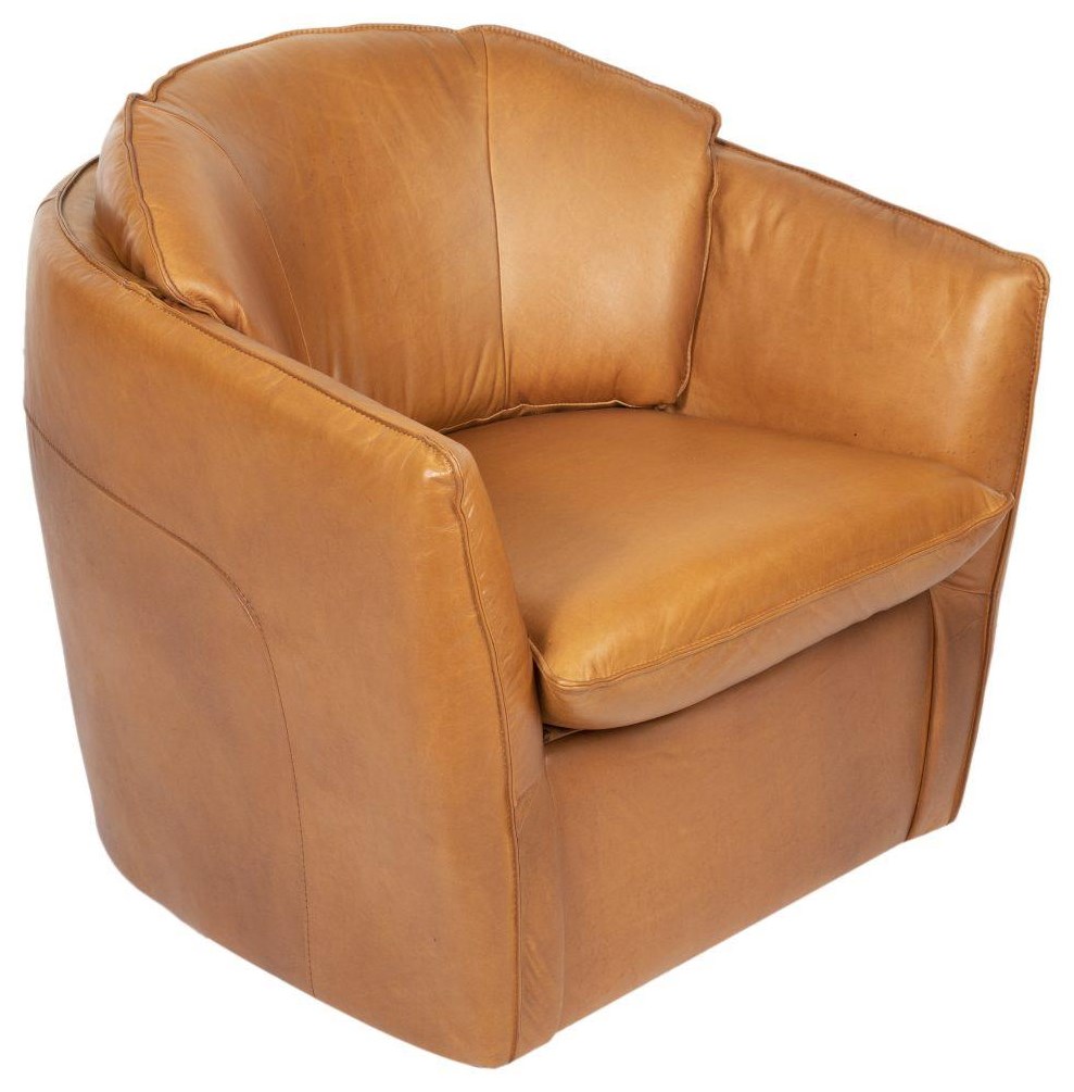 USA LEATHER SWVL/CHR BUTTERSOFT